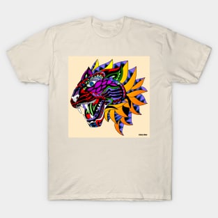 tiger mask in mandala pattern ecopop T-Shirt